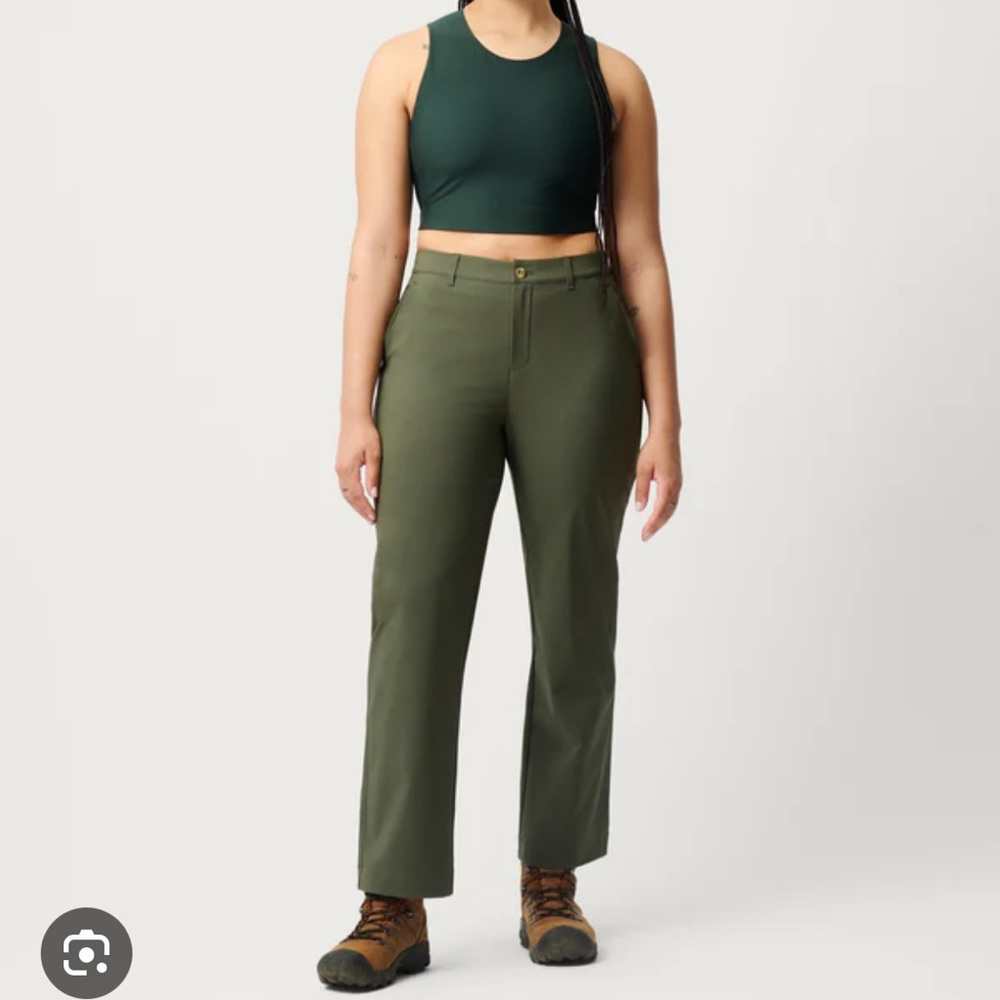 Fleece Lined Pants Hiking Pants Mountain Warehouse Olive Green Twill